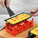 (🔥BUY 2 SETS SAVE $8.99)Non-stick Black Iron Cheese Raclette Grill Plate