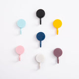 SZVPDKJ 10PCS Self Adhesive Wall Hook Strong Without Drilling Coat Bag Bathroom Door Kitchen Towel Hanger Hooks Home Storage Accessories