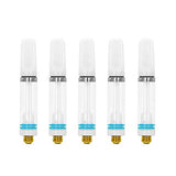 (Pack of 2)1.0ml C3 Refillable CBD Oil Vape Cartridges 1.8ohm Ceramic Coil(White Mouthpiece)