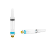 (Pack of 2)1.0ml C3 Refillable CBD Oil Vape Cartridges 1.8ohm Ceramic Coil(White Mouthpiece)