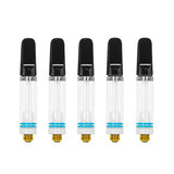 (Pack of 2)1.0ml C3 Refillable CBD Oil Vape Cartridges 1.8ohm Ceramic Coil(White Mouthpiece)