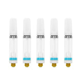 (Pack of 2)1.0ml C3 Refillable CBD Oil Vape Cartridges 1.8ohm Ceramic Coil(White Mouthpiece)