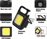 SZVPDKJ COB Mini Pocket Flashlight,Tent Light,Portable Outdoor Work Light,with Folding Stand and Bottle Opener,Suitable for Camping,Night Running,Night Fishing and Outdoor Emergency Lighting