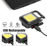 SZVPDKJ COB Mini Pocket Flashlight,Tent Light,Portable Outdoor Work Light,with Folding Stand and Bottle Opener,Suitable for Camping,Night Running,Night Fishing and Outdoor Emergency Lighting