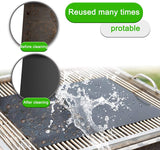 Grill Mat - Set of 5 Non Stick BBQ Grill Mats (15.75 x 13-Inches ) Comes with a Silicone Brush