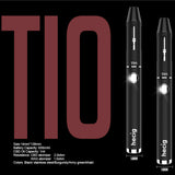 Hecig Wax Pen CBD Vape Pen HEC TIO Vaporizing Vape Kit 2 in 1 Herbs/Wax/Oil Pen