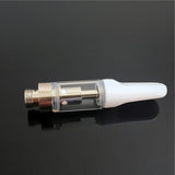 Oil Vape Carts 5pcs/pack Clearomizer CBD Vape Pen Thick Oil Glass Tank (White)
