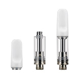 Oil Vape Carts 5pcs/pack Clearomizer CBD Vape Pen Thick Oil Glass Tank (White)