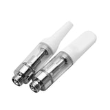 Oil Vape Carts 5pcs/pack Clearomizer CBD Vape Pen Thick Oil Glass Tank (White)