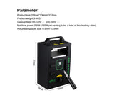 4ton Hydraulic Rosin Press Machine KP-1 Heat Press 4.5x4.7inch dual heated plates Portable Oil Wax Extracting Tool