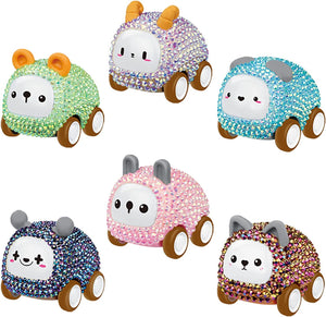 5D Diamond Painting Keychains, Cute Animal Car Diamond Drawing Pendant Decoration for Adults and Kids, Educational Creative DIY Set Gift. for Key Ring, Bag Decoration. (Mix（6Pcs）)