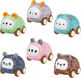 5D Diamond Painting Keychains, Cute Animal Car Diamond Drawing Pendant Decoration for Adults and Kids, Educational Creative DIY Set Gift. for Key Ring, Bag Decoration. (Mix（6Pcs）)