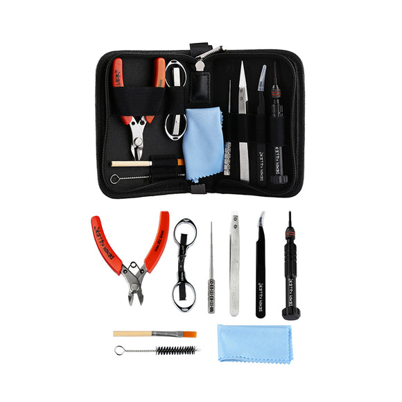 Tool Kit Vape Accessories For E Cig DIY Tool Bag Tweezers Pliers Wire Heaters Kit Coil Jig Winding