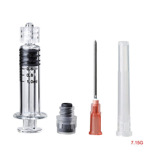 Glass Syrince 1.0ML 2.0ML For CBD Oil Glass Cartridge Luer lock CBD Accessories With Clean and Safe Package